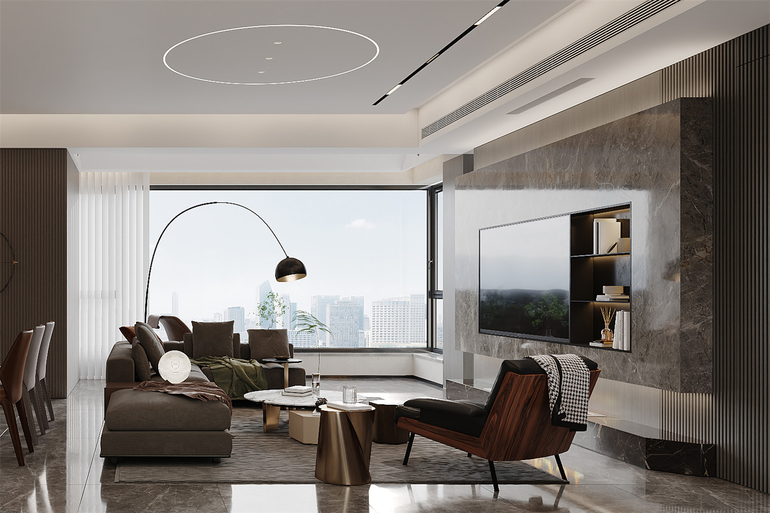 御江壹品青山樽装修,意式轻奢风格