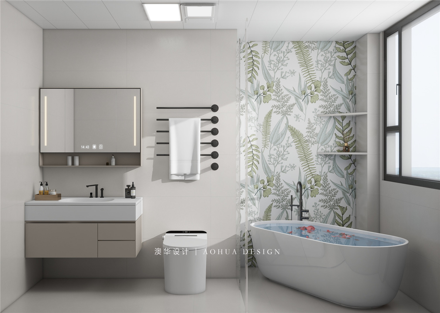 金辉世界城装修,现代原木风格