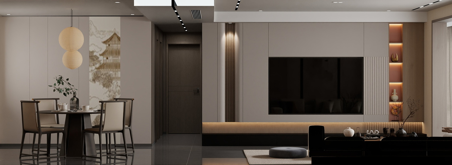 中信泰富装修效果图,宋氏美学风格