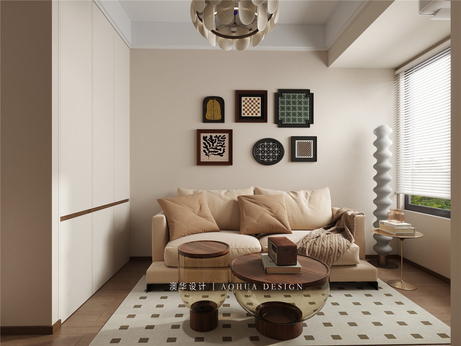 政通菁苑装修,现代中古风格