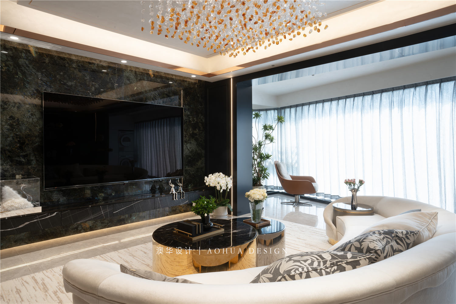 招商江山风华装修,意式轻奢风