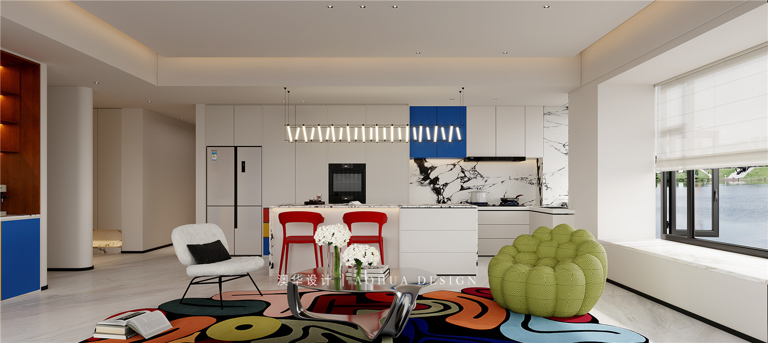 大户型装修,孟菲斯风格