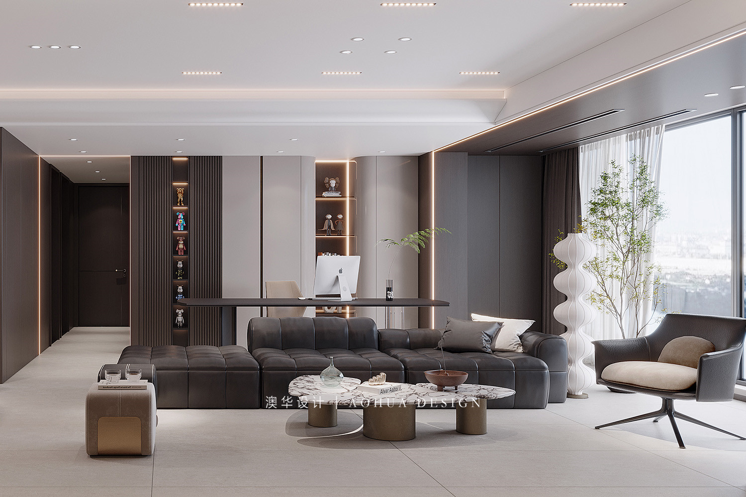 华侨城欢乐天际装修,大平层装修