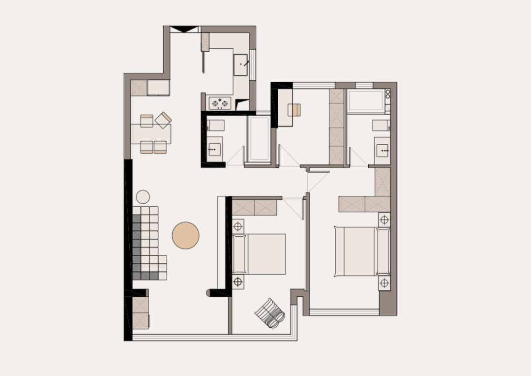 融创临江府108㎡ 融创临江府108㎡