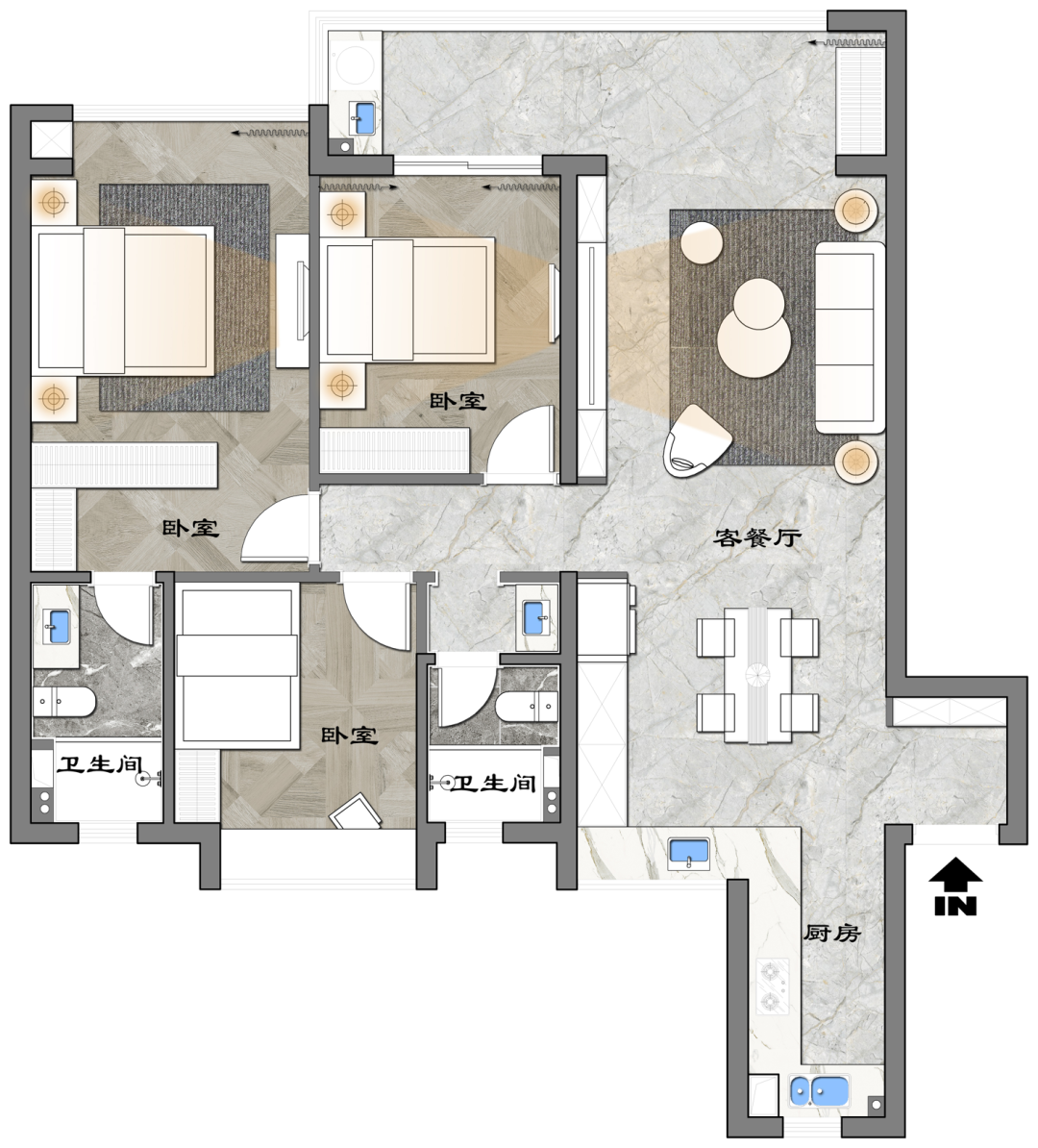 融创临江府125㎡ 融创临江府125㎡